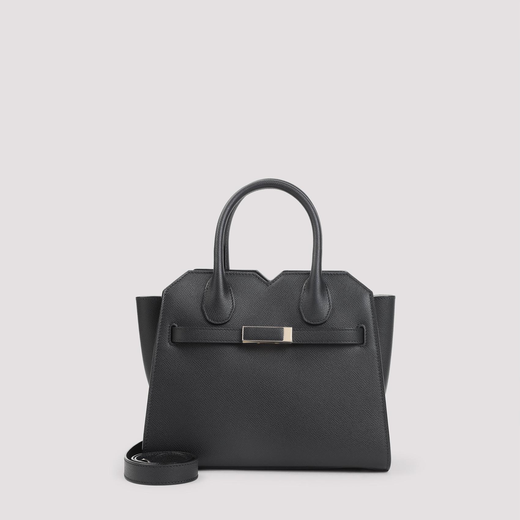 valextra milano mini handbag black calf leather bag - women