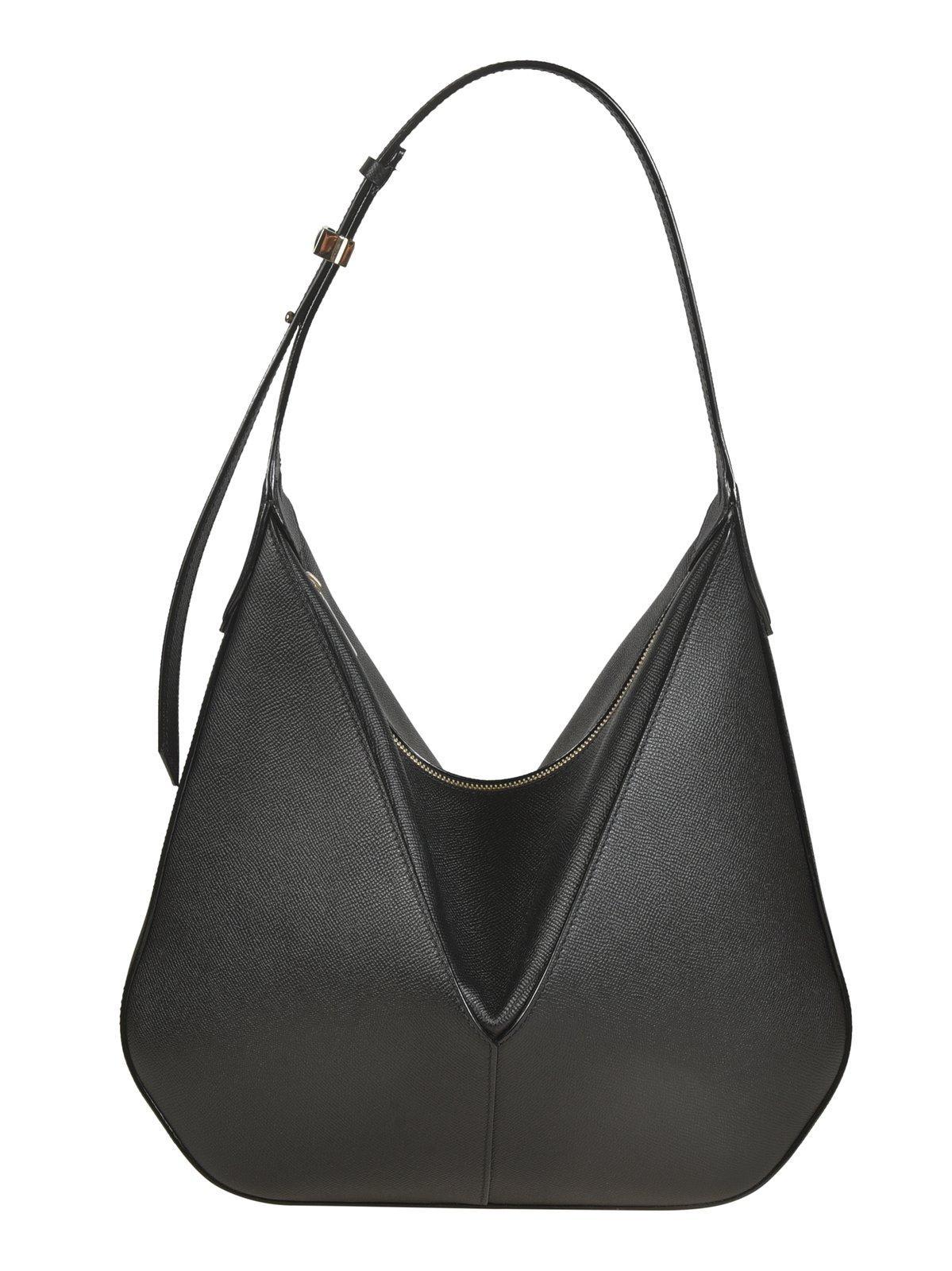 valextra vivi textured hobo bag