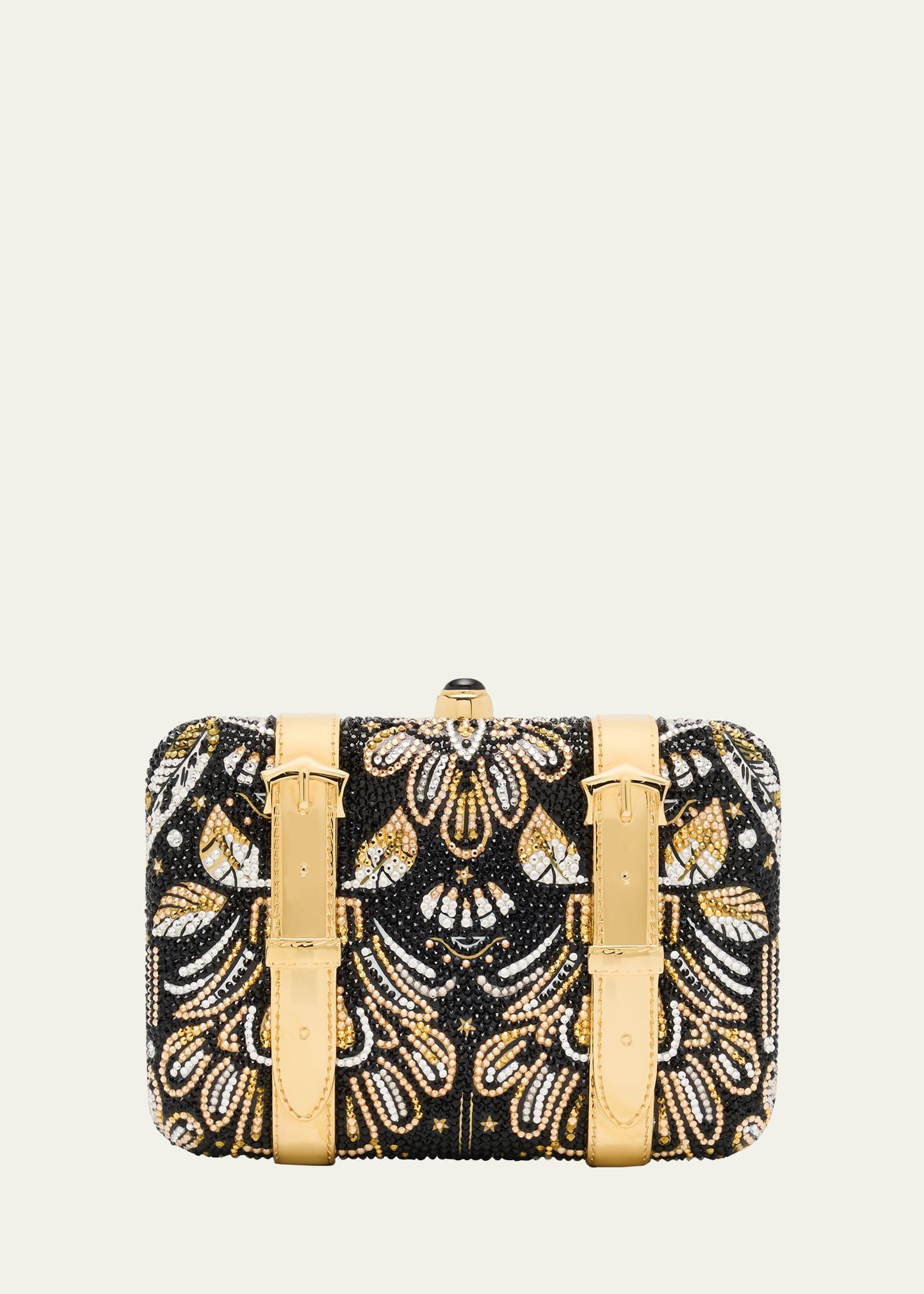 valise voyage crystal clutch bag