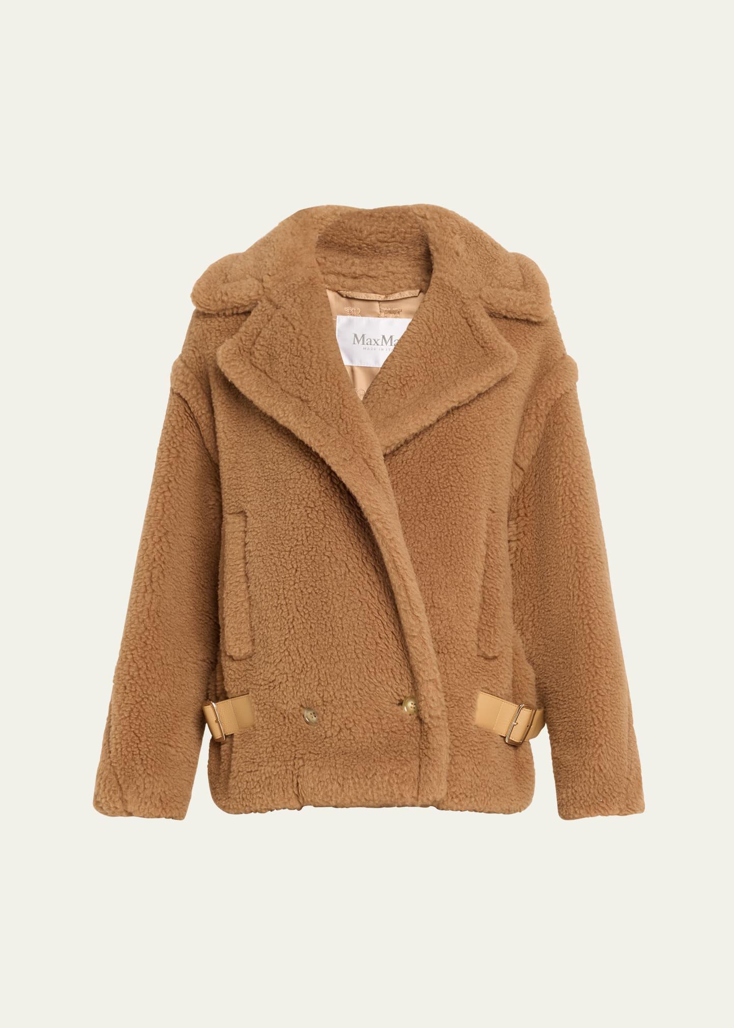 vanadio camel wool overcoat