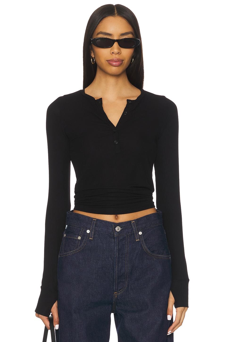 vance long sleeve fitted henley