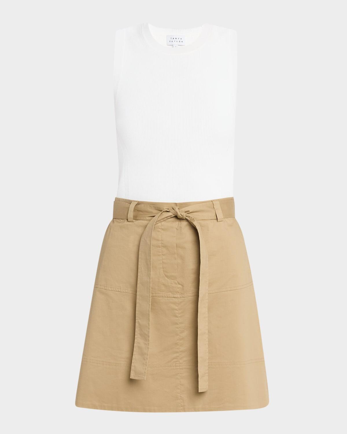 vanessa sleeveless combo dress
