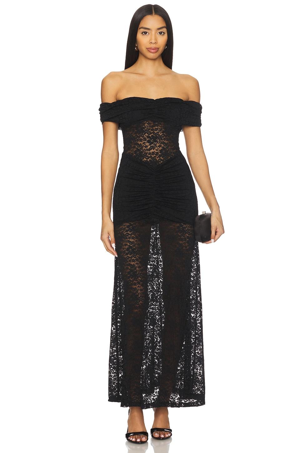 vaneya lace maxi dress