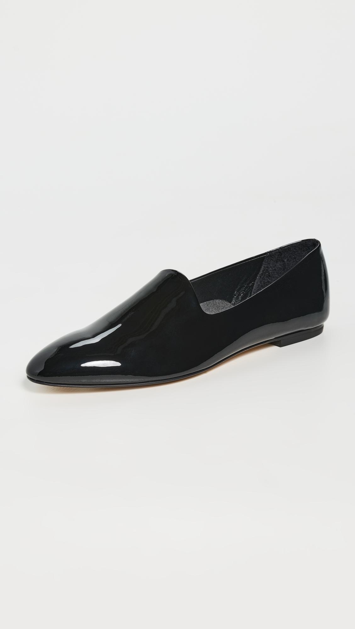 vanna patent calf leather flats