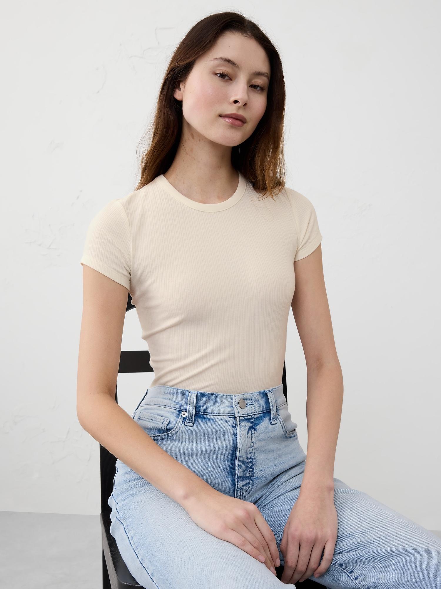 variegated ribbed t-shirt