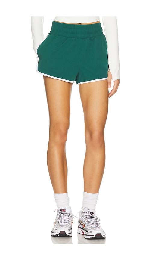 varley arlington running short 2 in dark green.