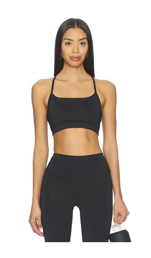 varley assure cerys sports bra in black.