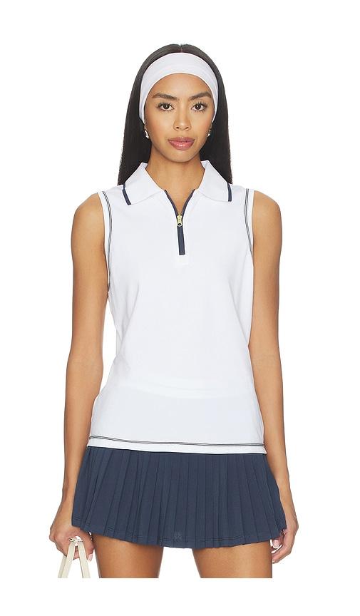 varley cammie performance tank top in white.
