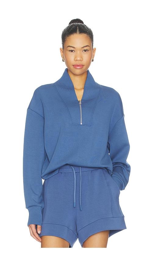 varley davidson sweatshirt in blue.