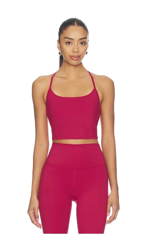 varley freesoft harley bralette in burgundy.
