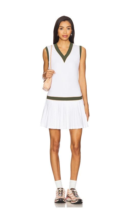 varley jouri court dress 32.5 in white.
