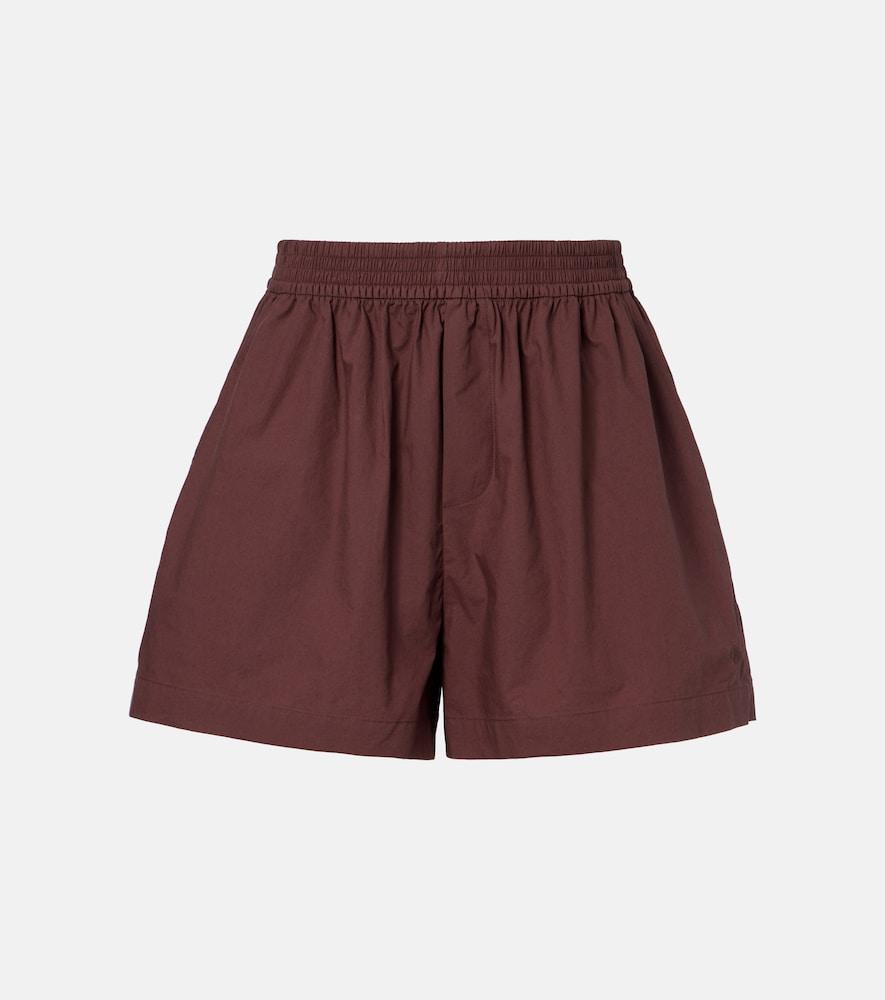 varley morales cotton poplin shorts