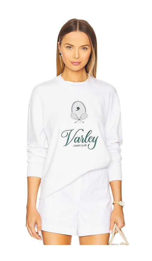 varley rasco namesake sweatshirt in white.