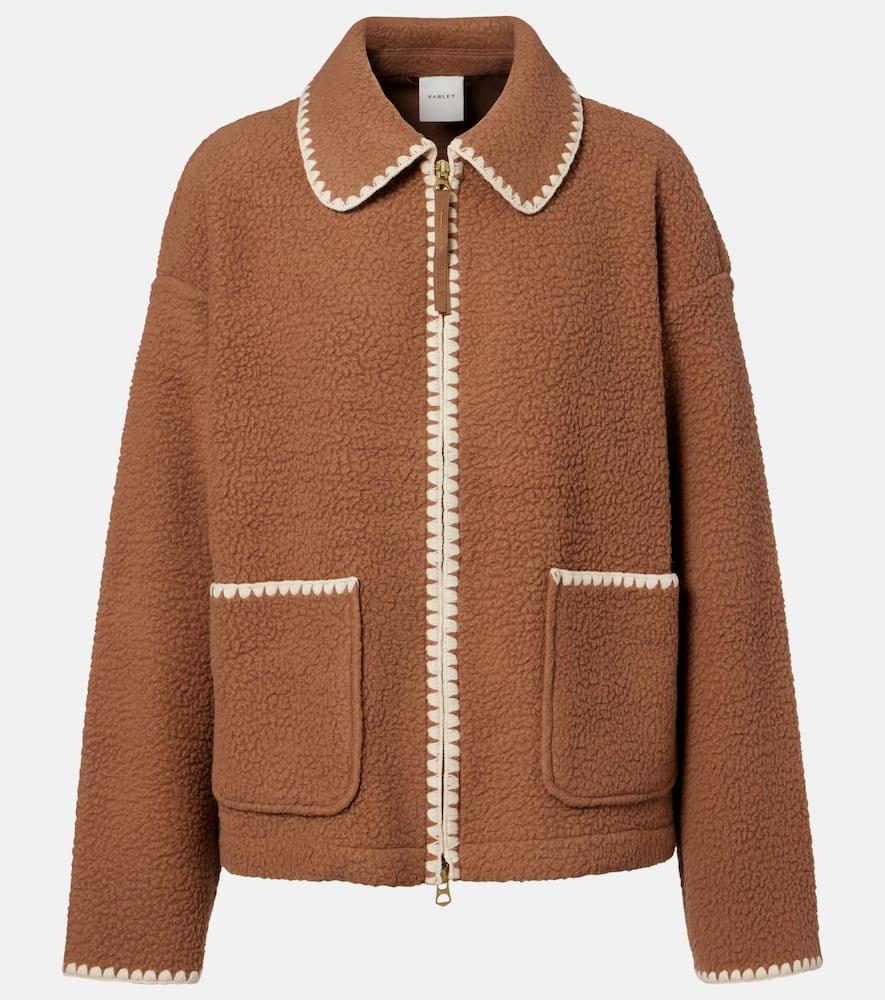 varley ruiko embroidered fleece zip