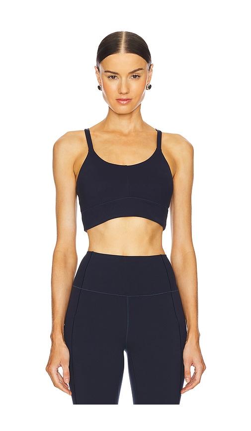 varley shape amber bra in navy.