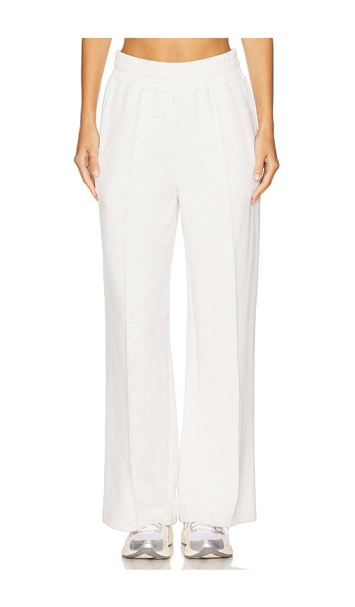 varley the wide leg 30 pant in ivory.
