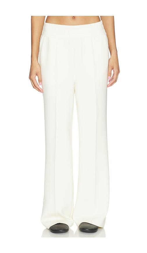 varley the wide leg pant in cream.