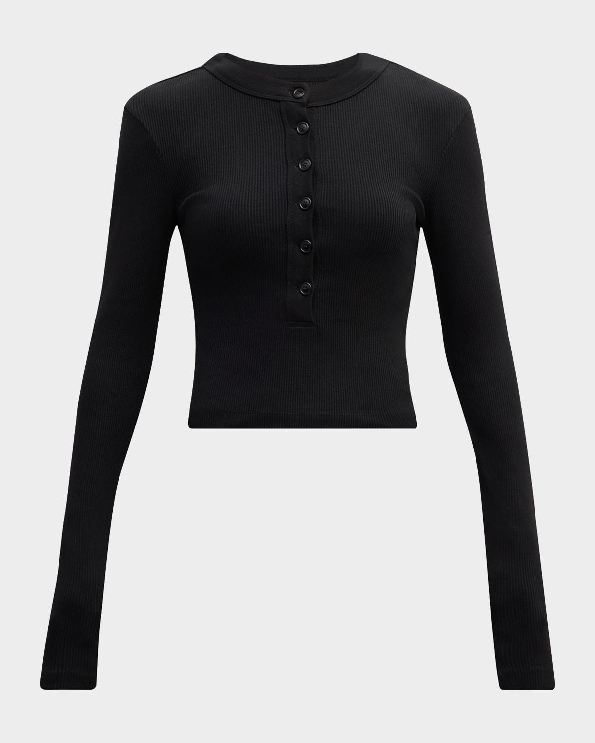 varra long-sleeve henley top