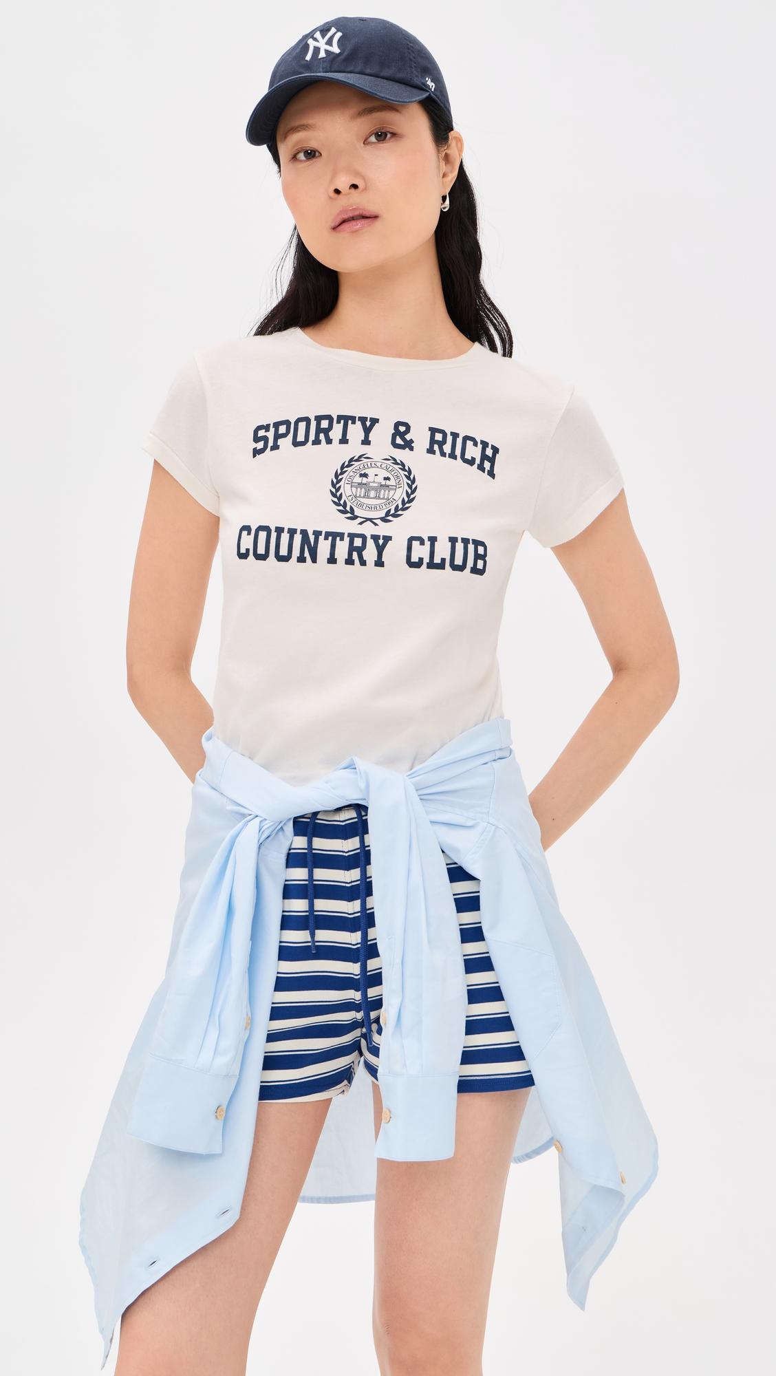 varsity crest essential tee