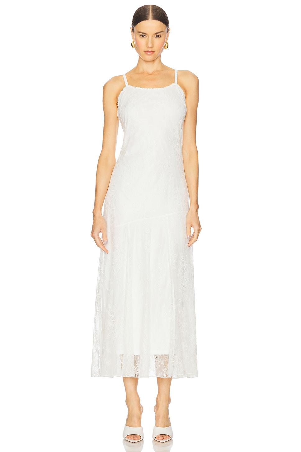 veera lace dress in cloud dancer