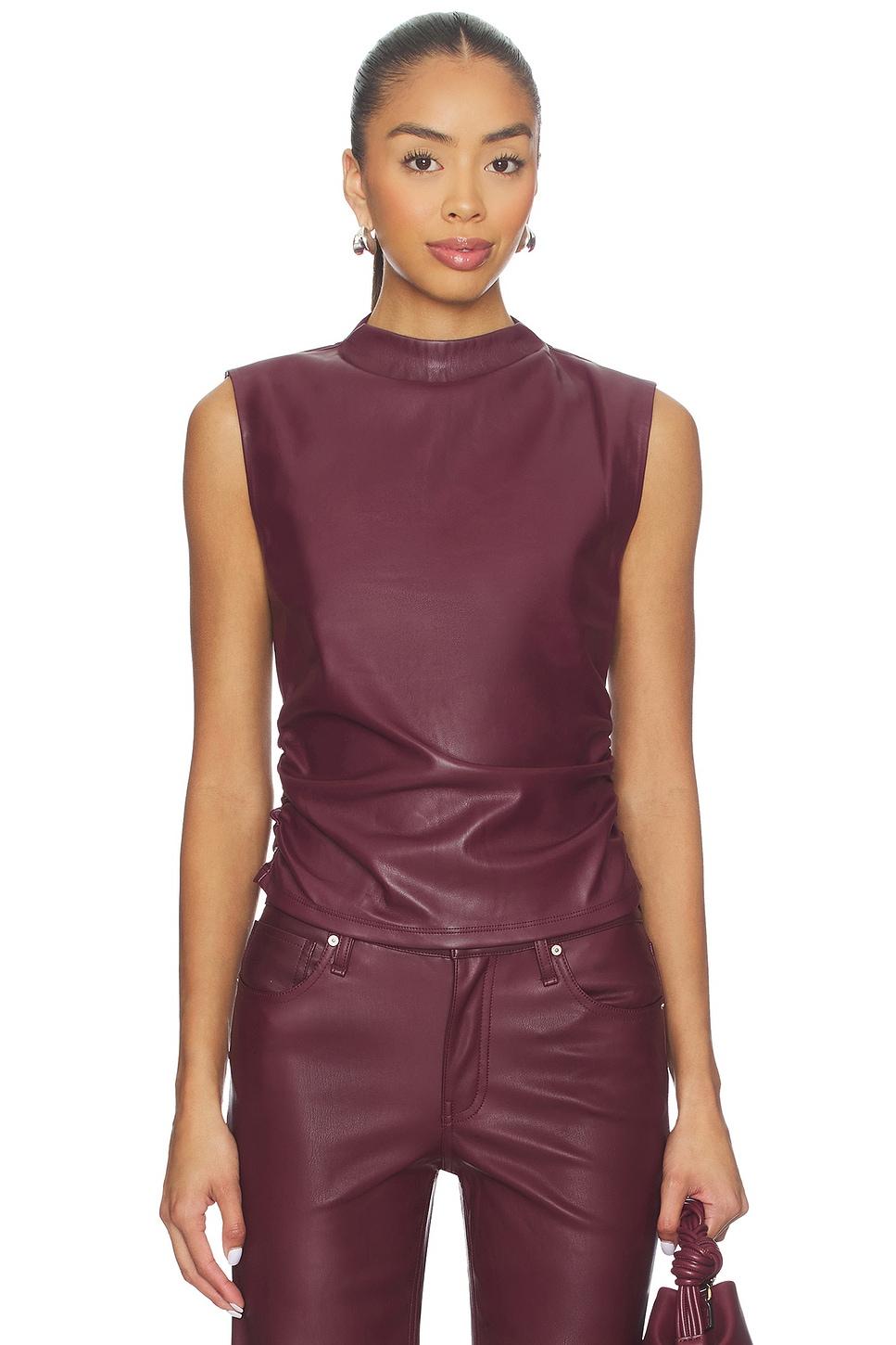 vegan leather top