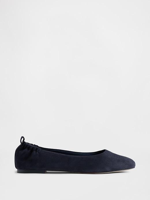 vegan suede ballet flats