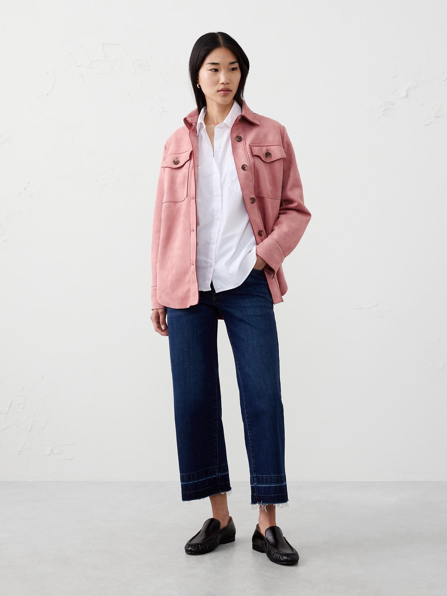 vegan suede overshirt