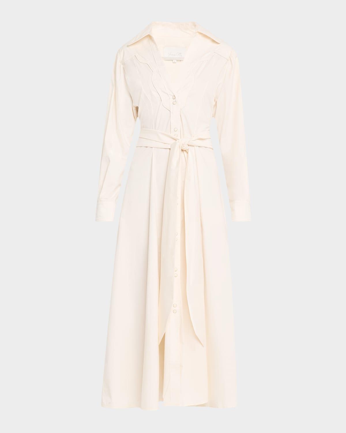 vela de cruz western midi shirtdress