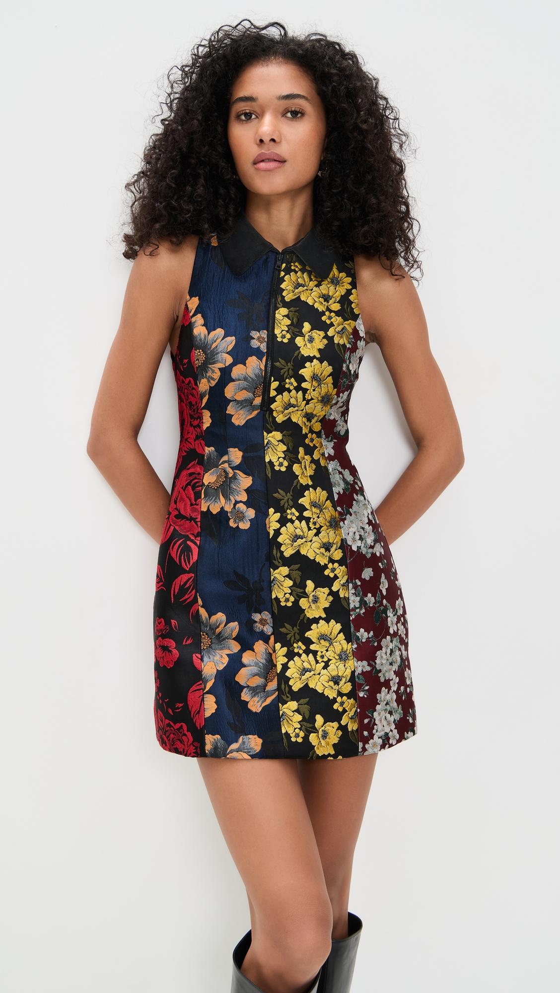 velia collared mini dress