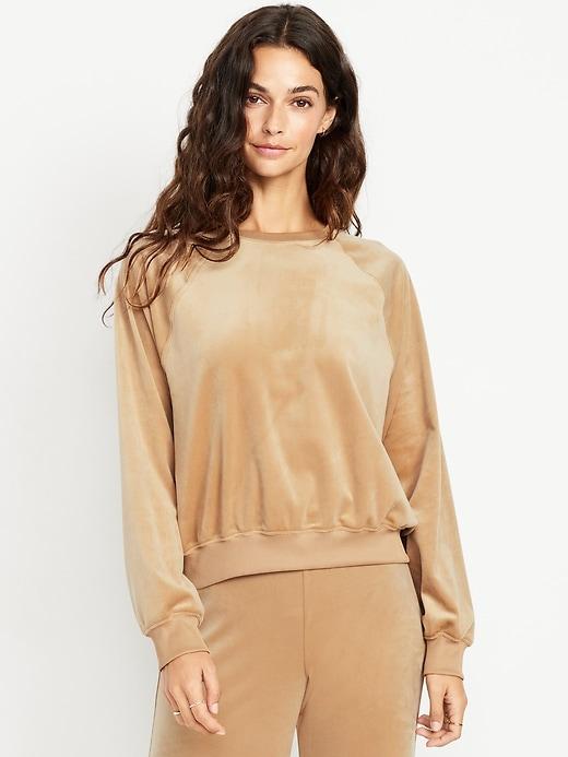 velour lounge top