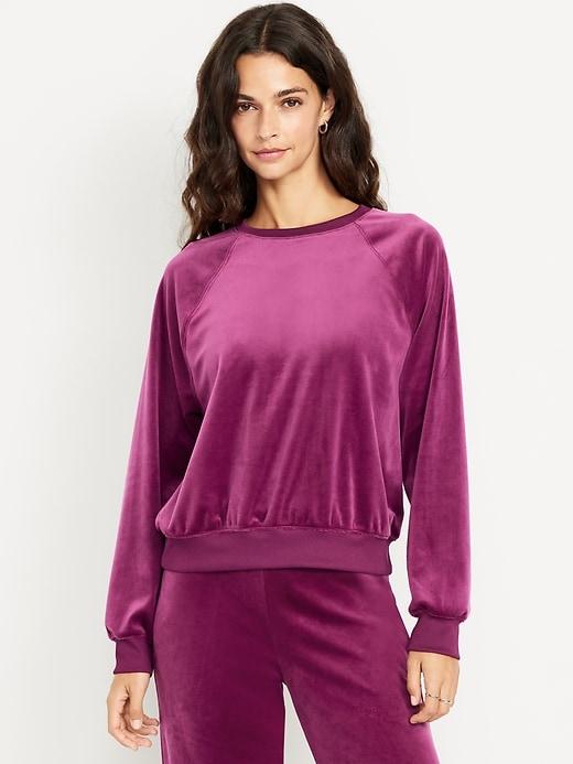 velour lounge top