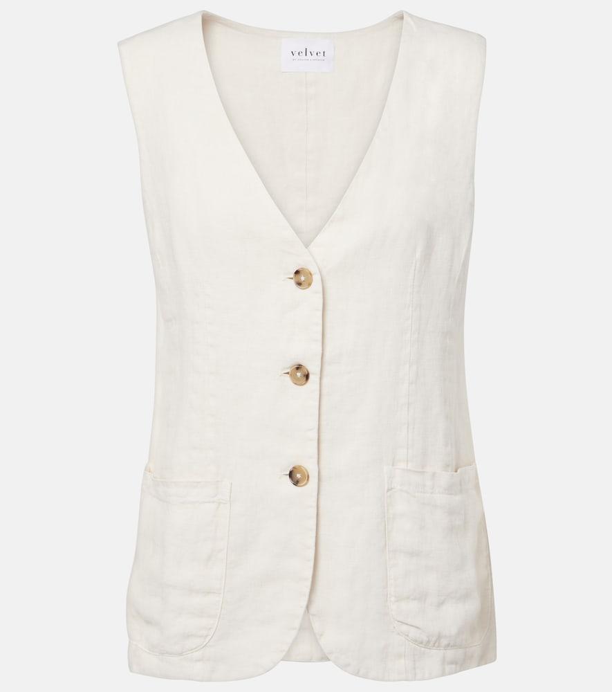 velvet acie linen vest