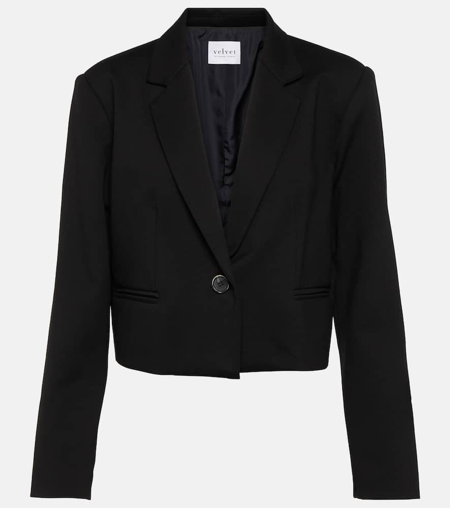 velvet anya cropped blazer