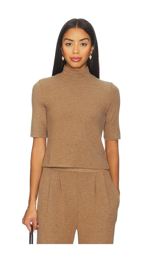 velvet by graham & spencer malaya top in cognac.