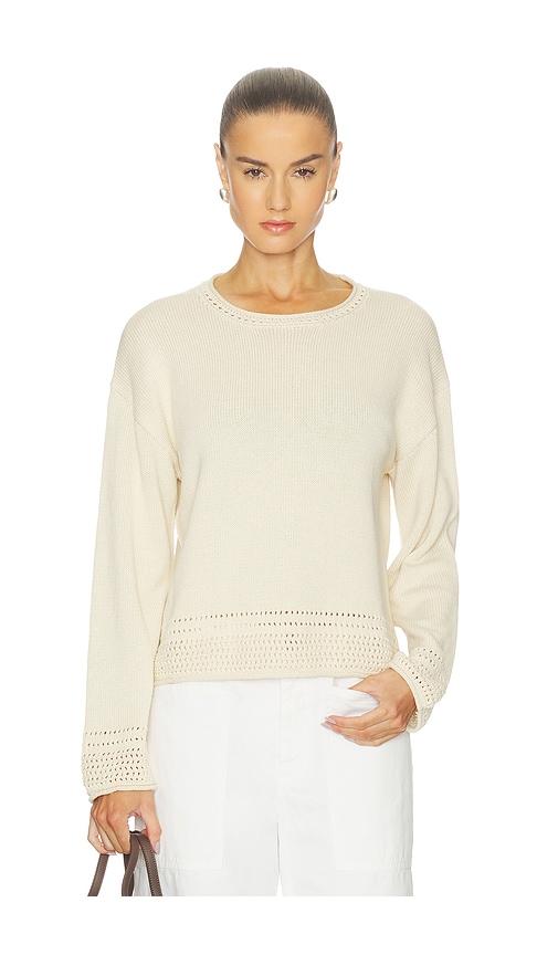 velvet by graham & spencer rosalyn sweater in cream.