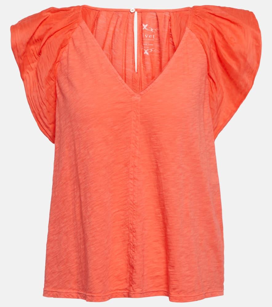 velvet carly cotton top