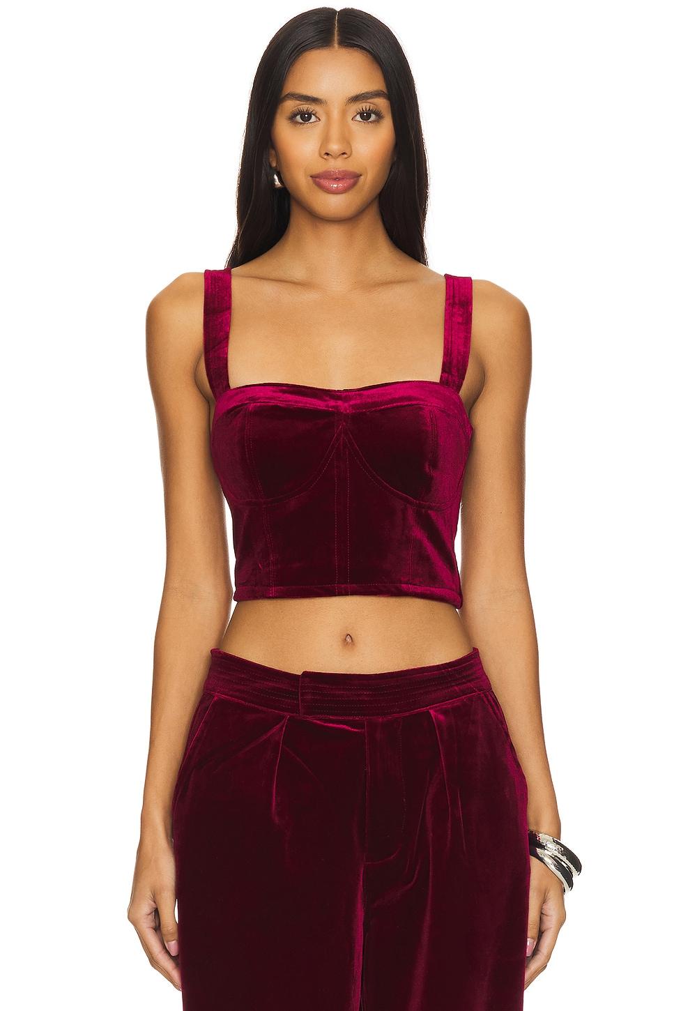 velvet crop top