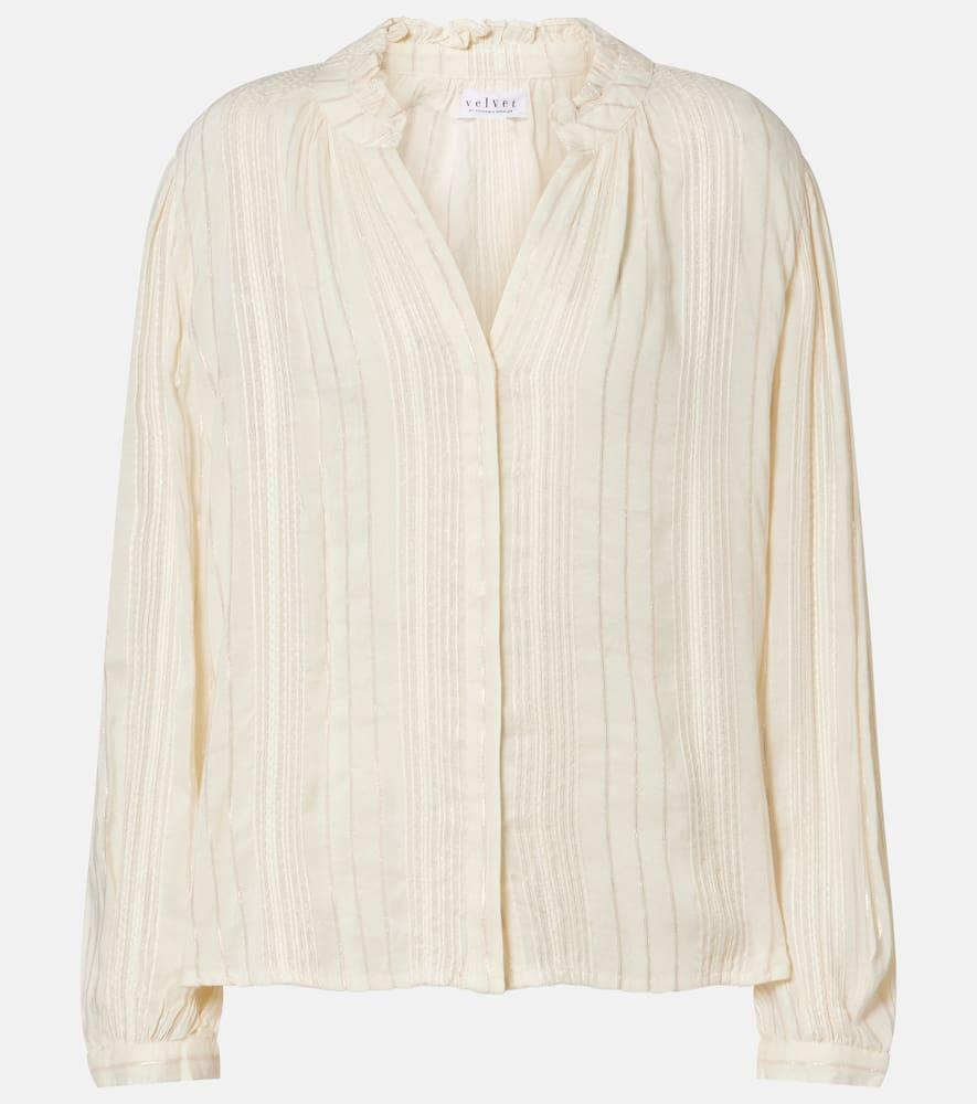 velvet cynthia striped blouse