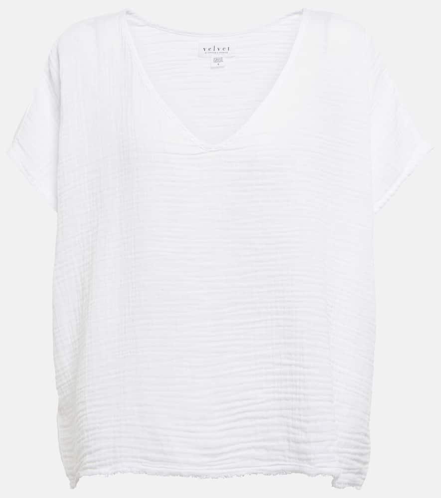 velvet elsa cotton gauze top