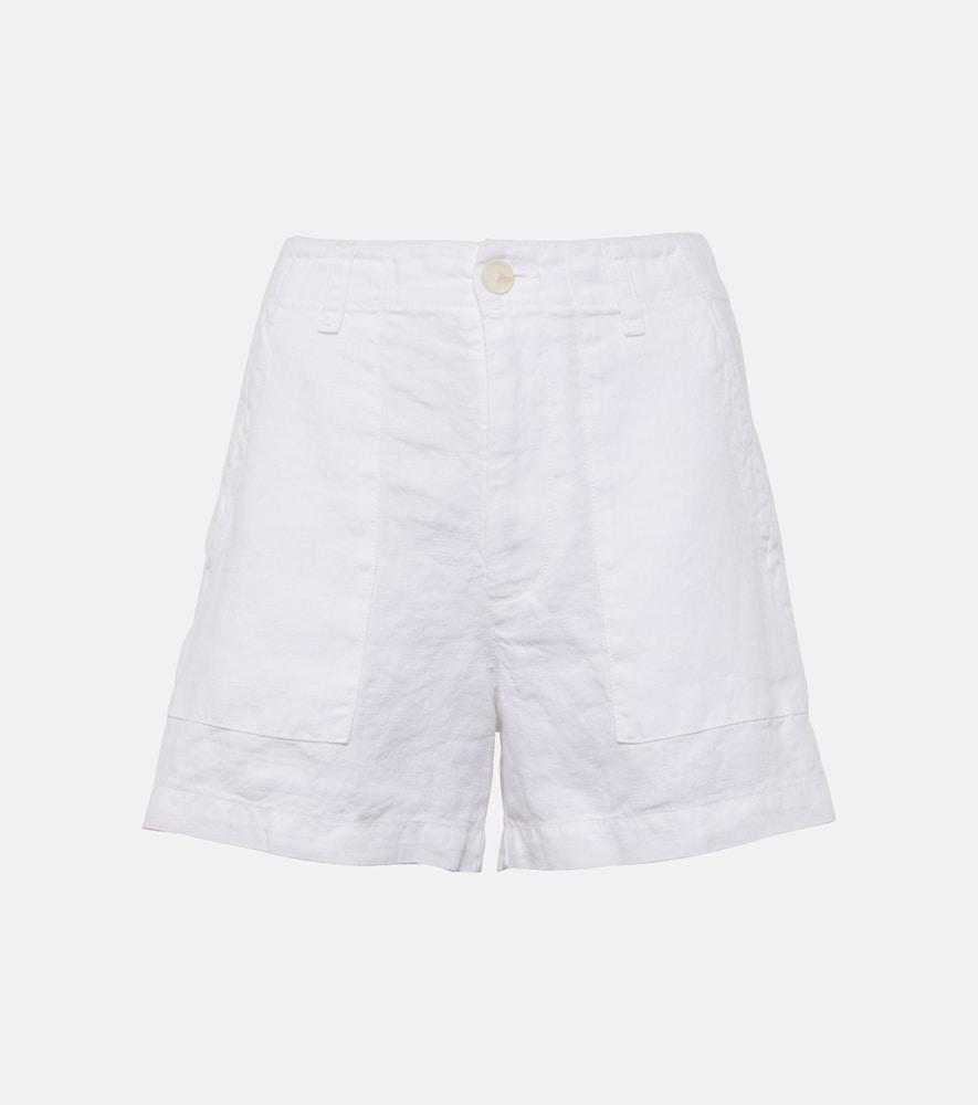 velvet fallon linen shorts