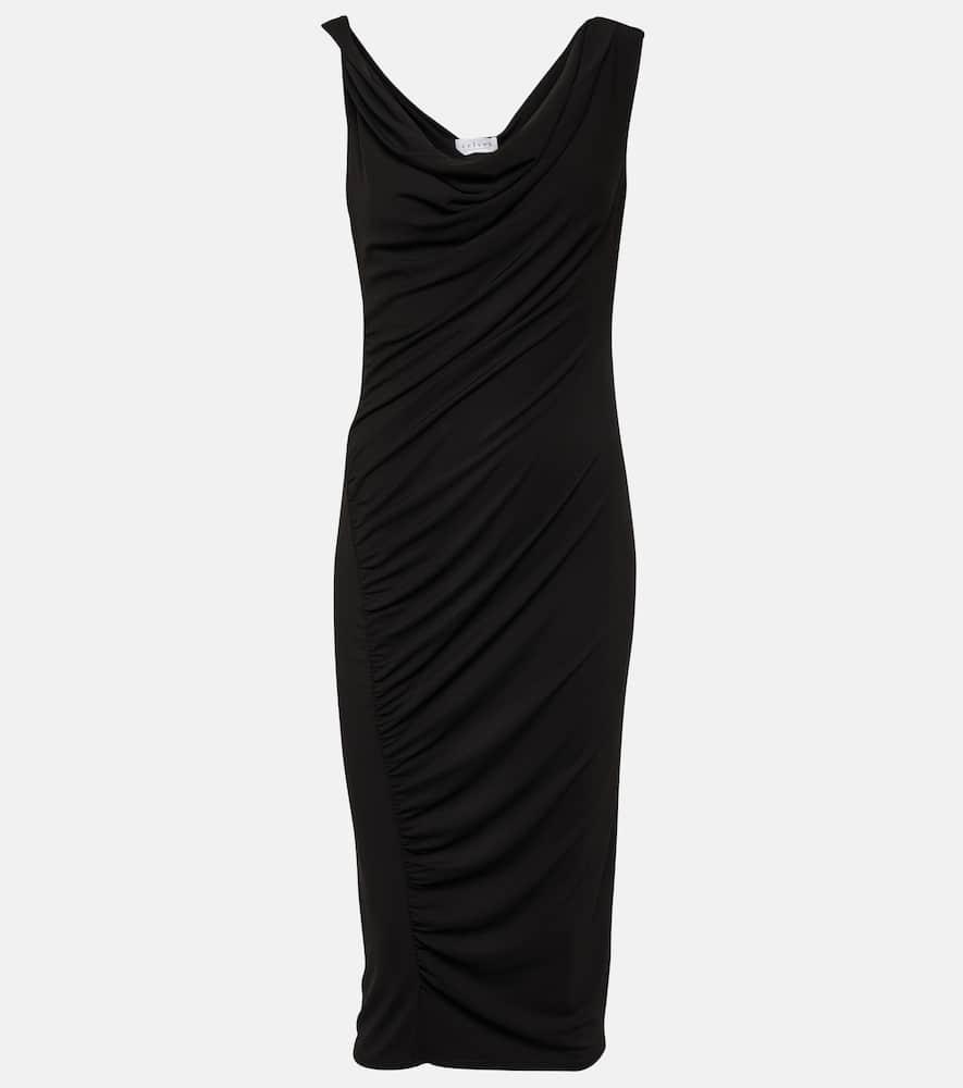 velvet fifi jersey midi dress