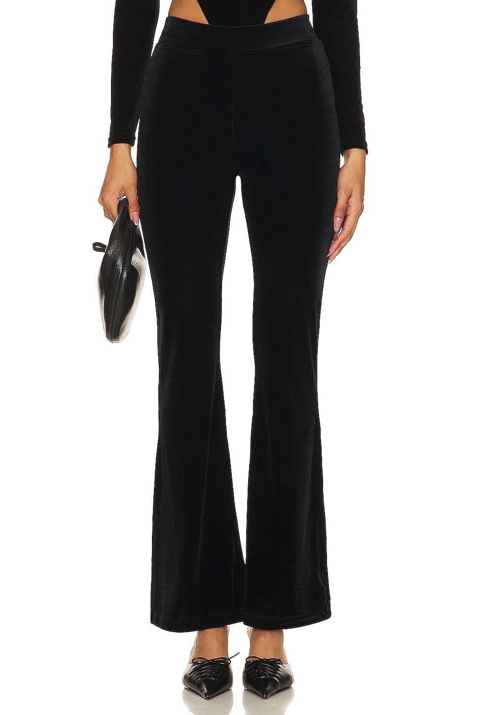 velvet flare legging