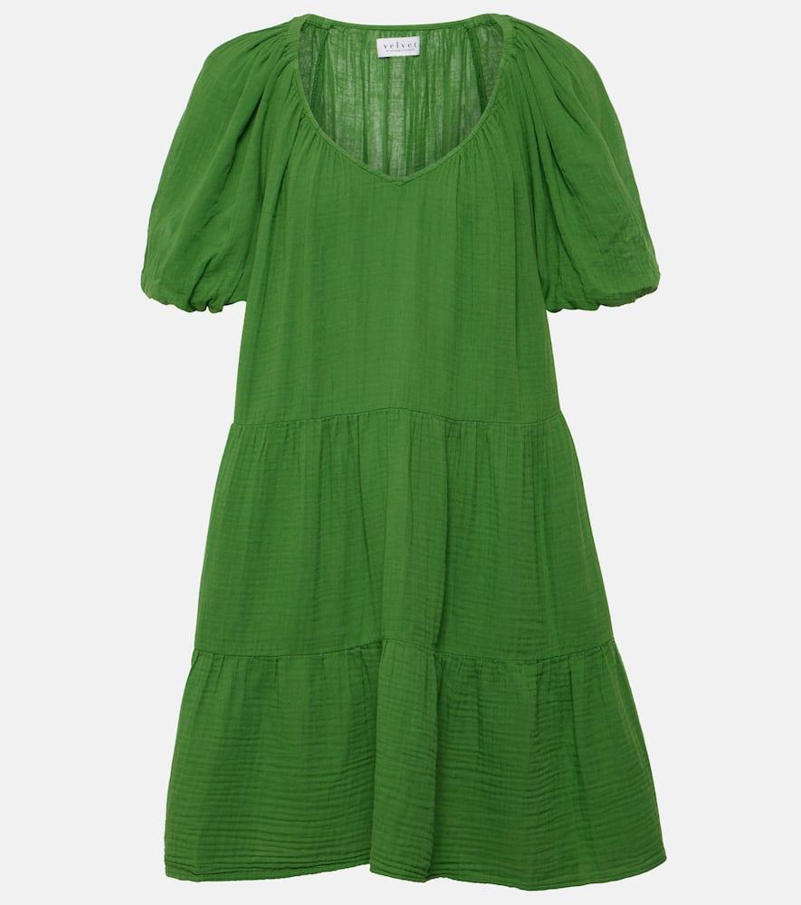 velvet helena cotton minidress