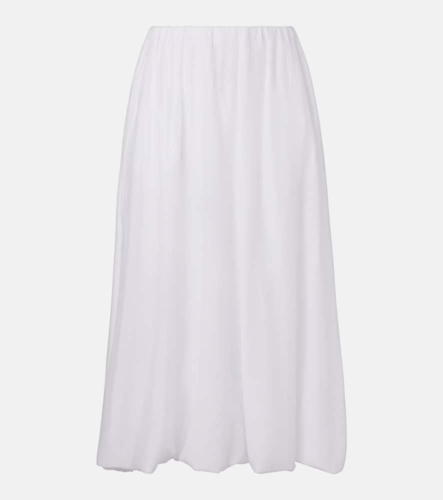 velvet ines cotton and silk voile maxi skirt