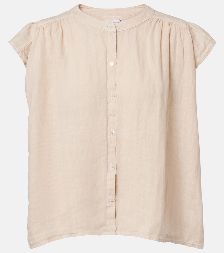 velvet janey linen shirt