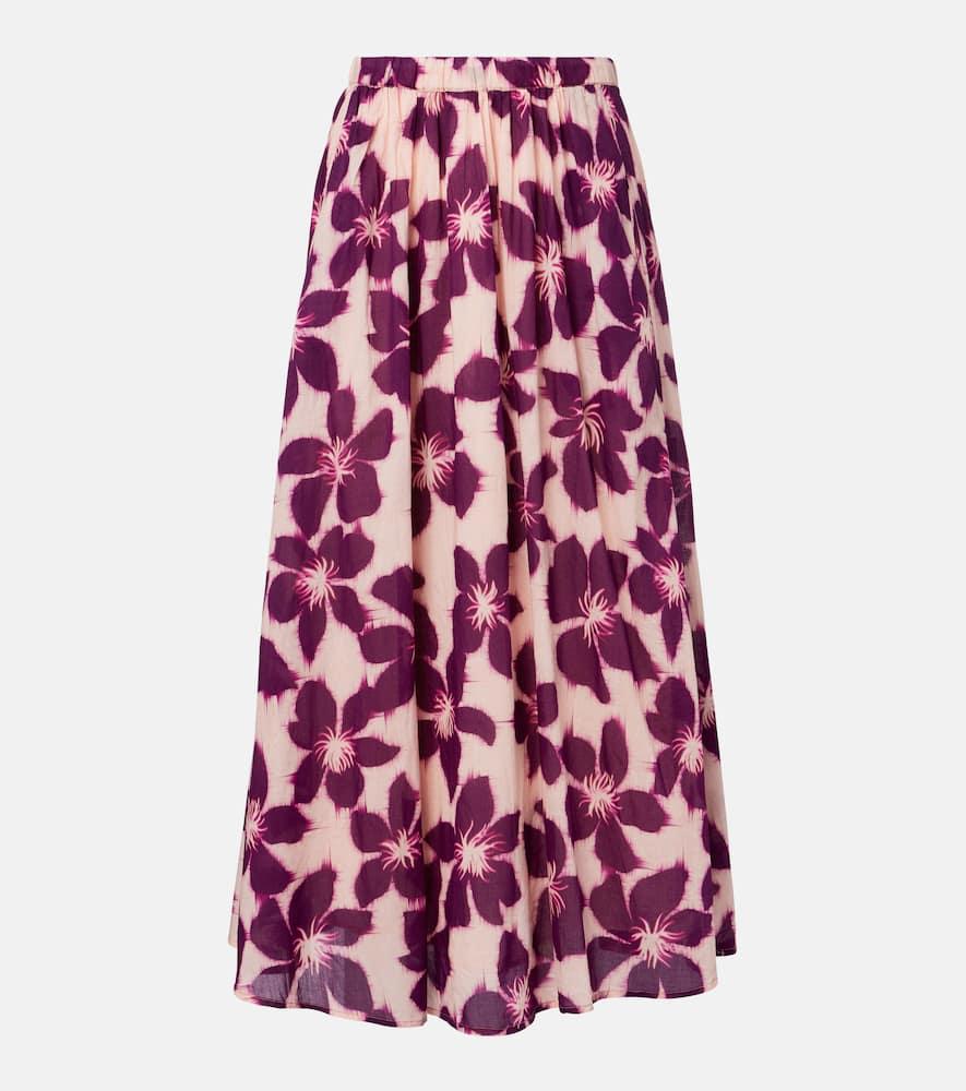velvet jess floral cotton voile maxi skirt