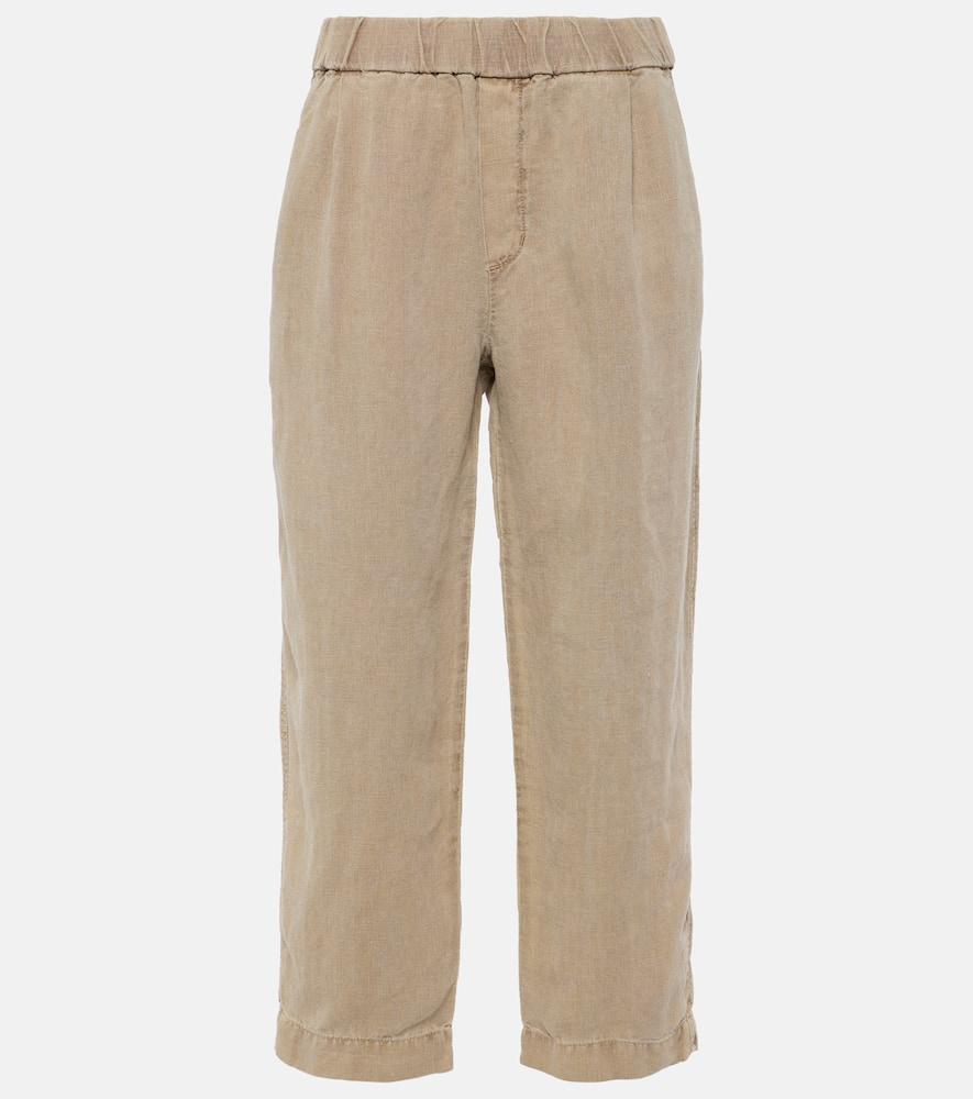 velvet jessie linen straight pants