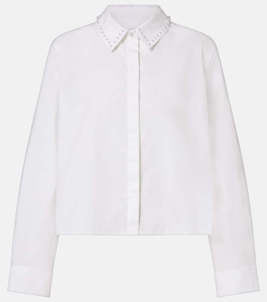 velvet jocelyn beaded cotton poplin shirt