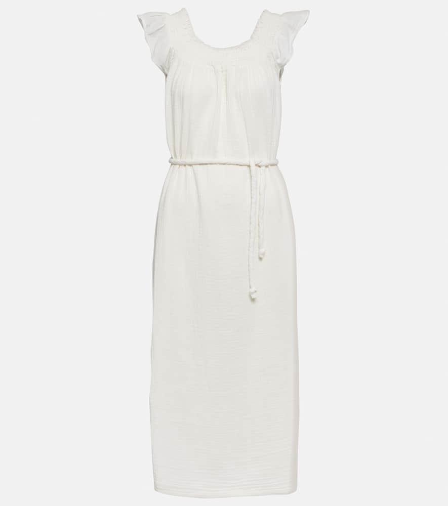 velvet justine cotton gauze midi dress