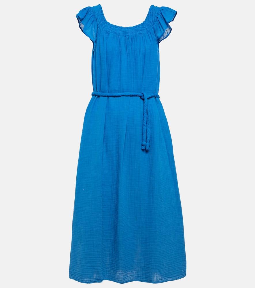 velvet justine cotton midi dress